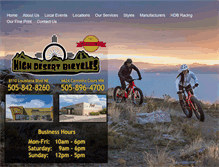 Tablet Screenshot of highdesertbicycles.com
